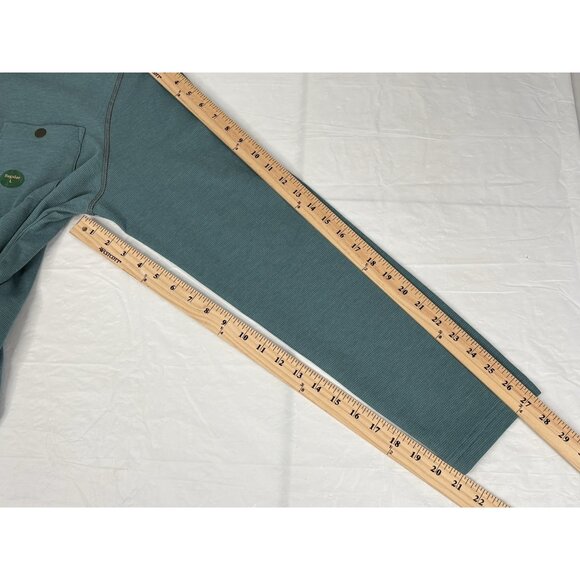 NWT LL Bean Bold Coast Pullover Men’s Large Regular Storm Teal Snap 523182 - Picture 12 of 12